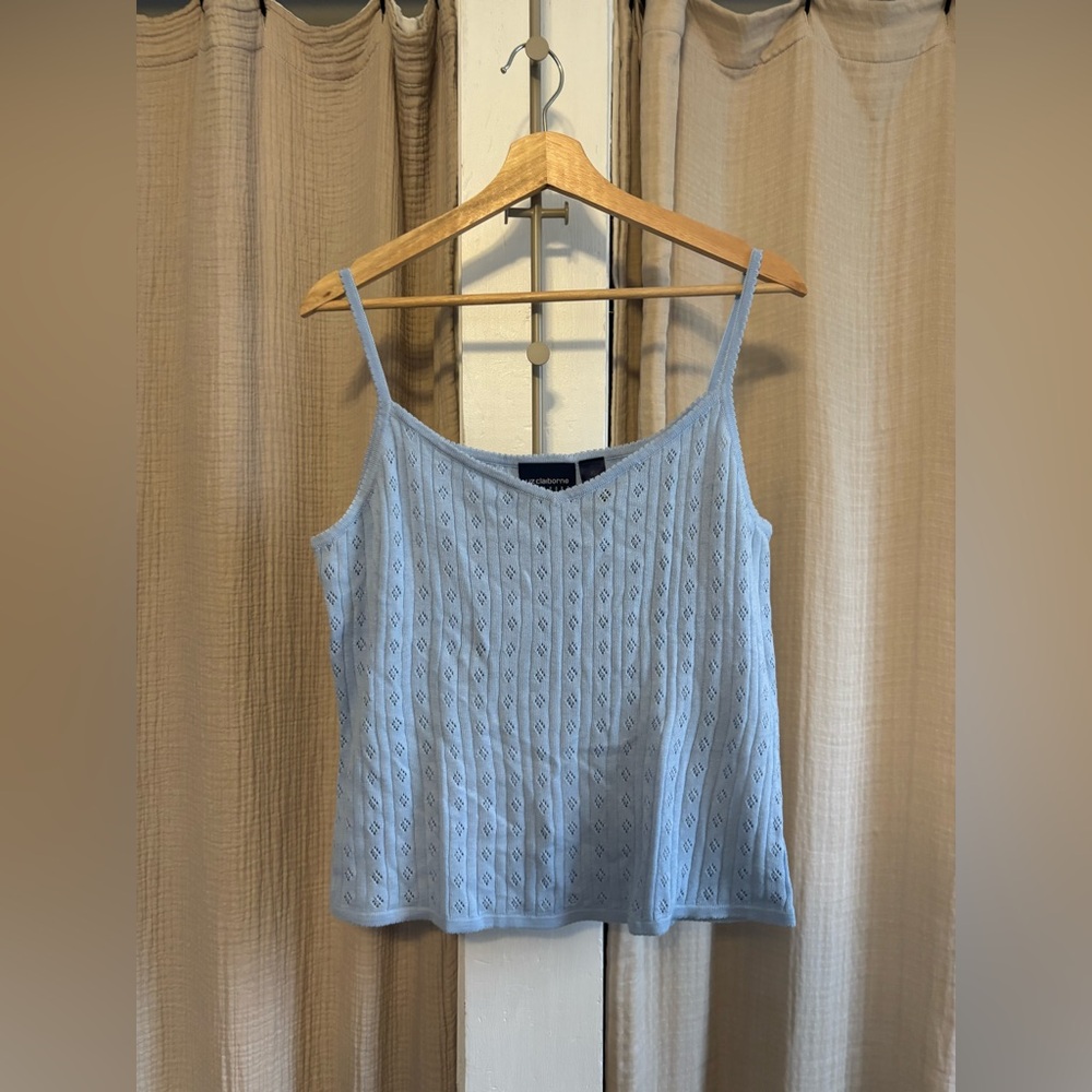 Vintage Liz Claiborne Pointelle Tank- XL